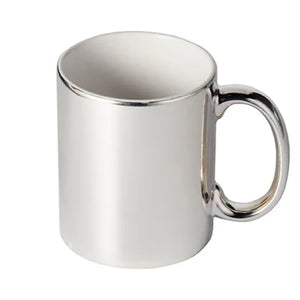Personalized Elegance: Customized Silver Plated Glass Mug | Sublimation Magic | Ideal Gift ┃ Add a Touch of Luxury to Your Sips ┃ Exquisite Craftsmanship for Unforgettable Moments
