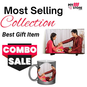 Photo Frame & Custom Mug Photo - Combo Rakhi Gift Set