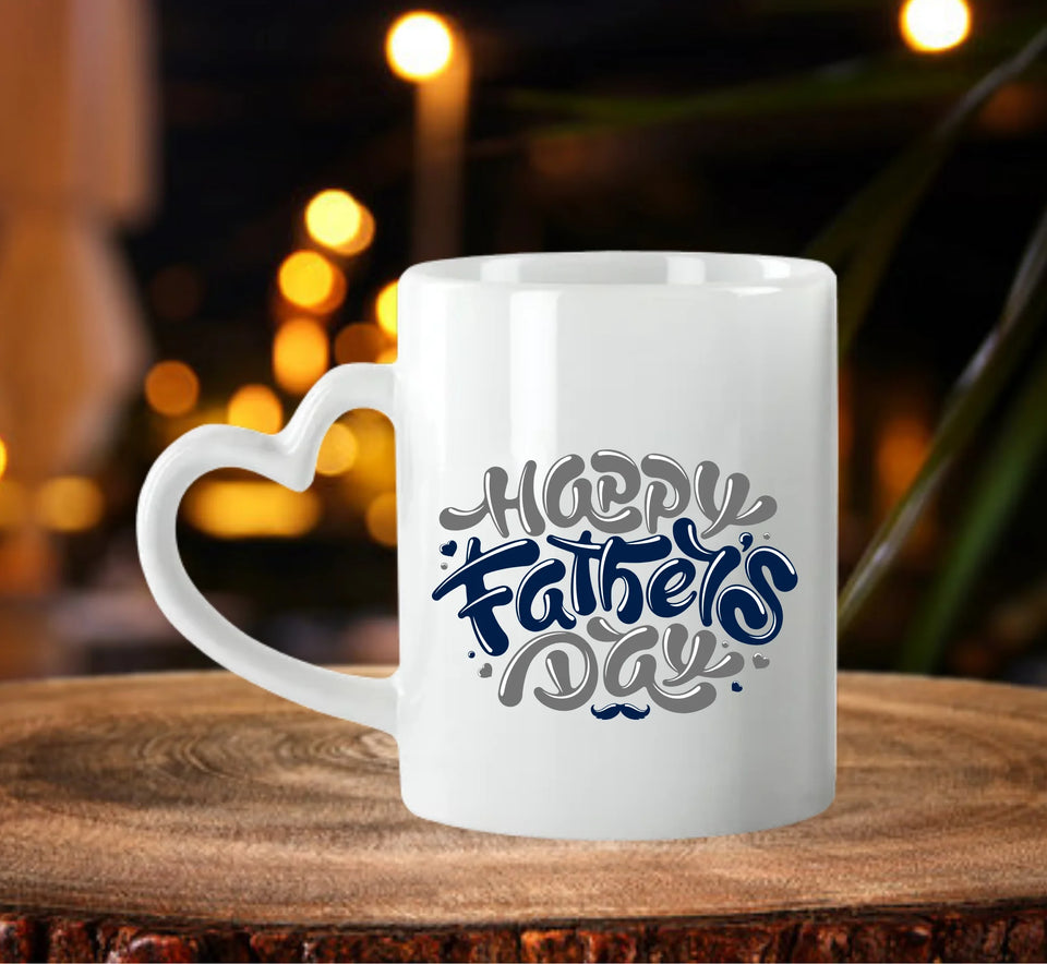 Heart Handle Mug Fathers Daughter Gifts Father's Day