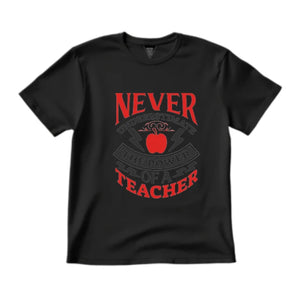 Stylish and Beautiful Black Printed T-Shirt for your teacher