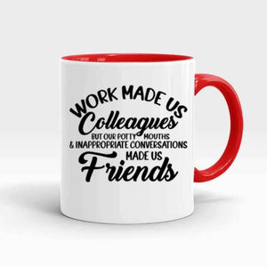 Red Mug With Text for Friends