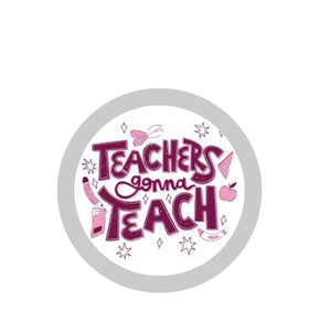 "TEACHER GONNA TEACH" Cute and Beautiful Tea Coaster Combo Pack of 2