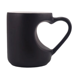 Personalized Ceramic Heart Cut Mug ┃ Custom Name & Design ┃ Ideal Gift for Special Occasions ┃ Unique & Memorable Coffee Experience