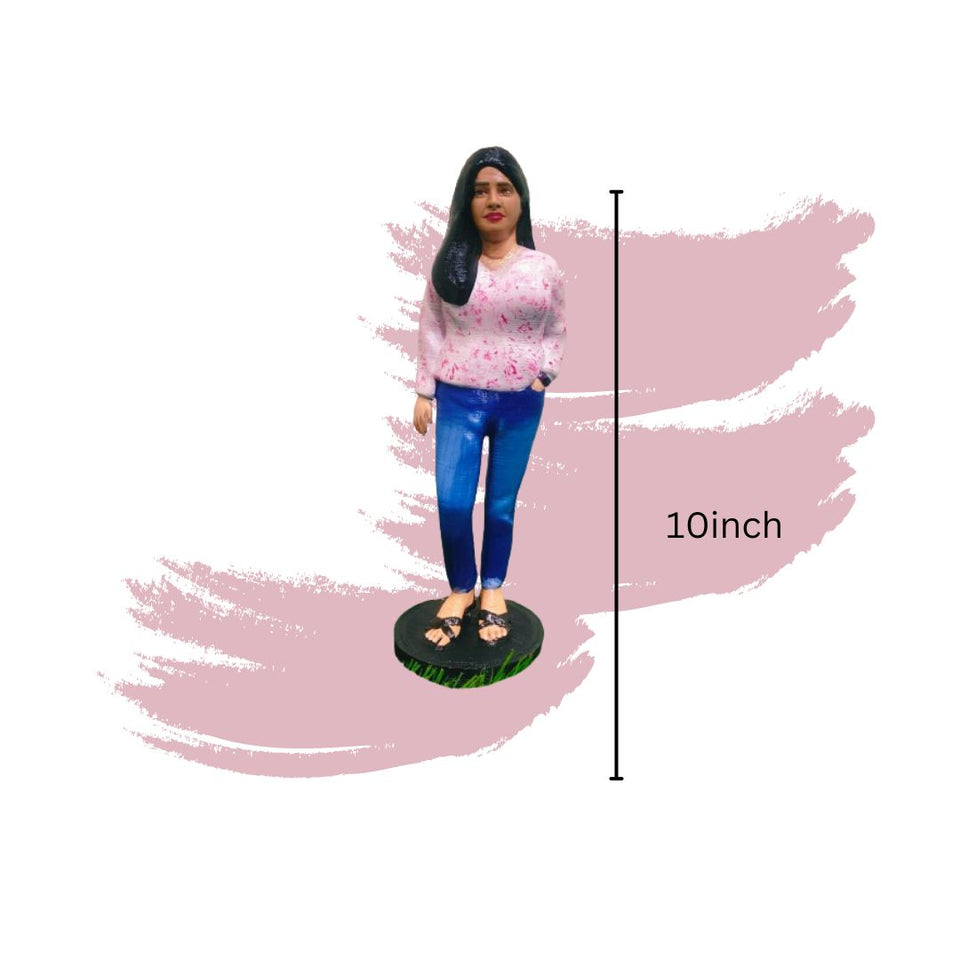 Single Full Body Miniatures with Set of 4 Different Sizes (5 Inch, 8 Inch, 10 Inch, 12 Inch)