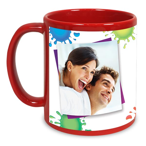 Ceramic Customized Color Patch Mug ┃ Personalized Gift for Every Sip ┃ Vibrant, Durable, and Unique Design ┃ Add a Splash of Personality to Your Morning Routine