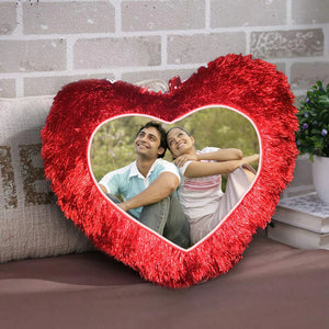 Heartfelt Comfort: Personalized Passion Red Pillow for Your Loving Space