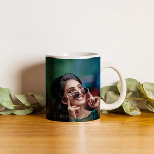 Personalize Your Sip Custom Ceramic White Mug ┃Elevate your daily coffee routine with this unique and stylishly crafted drinkware.