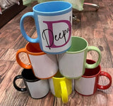Ceramic Customized Color Patch Mug ┃ Personalized Gift for Every Sip ┃ Vibrant, Durable, and Unique Design ┃ Add a Splash of Personality to Your Morning Routine